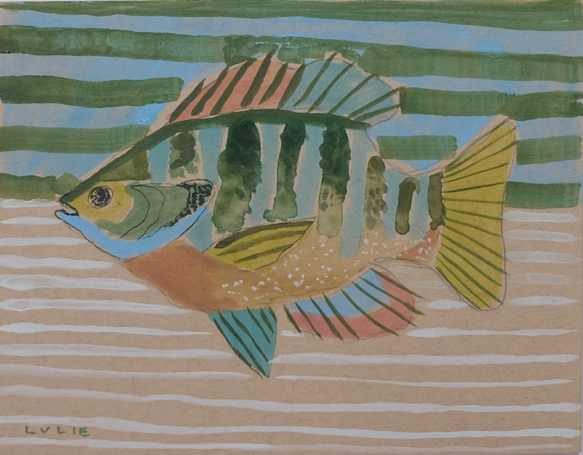 Fish No. 8 - 7 x 5.5"