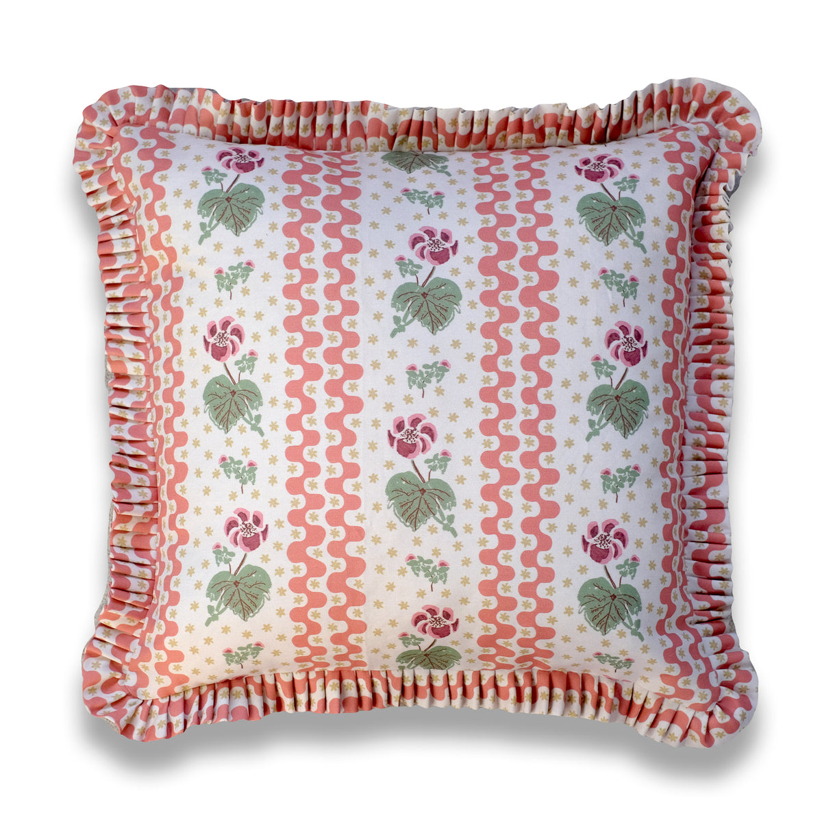 Beth - Apricot Ruffle Pillow