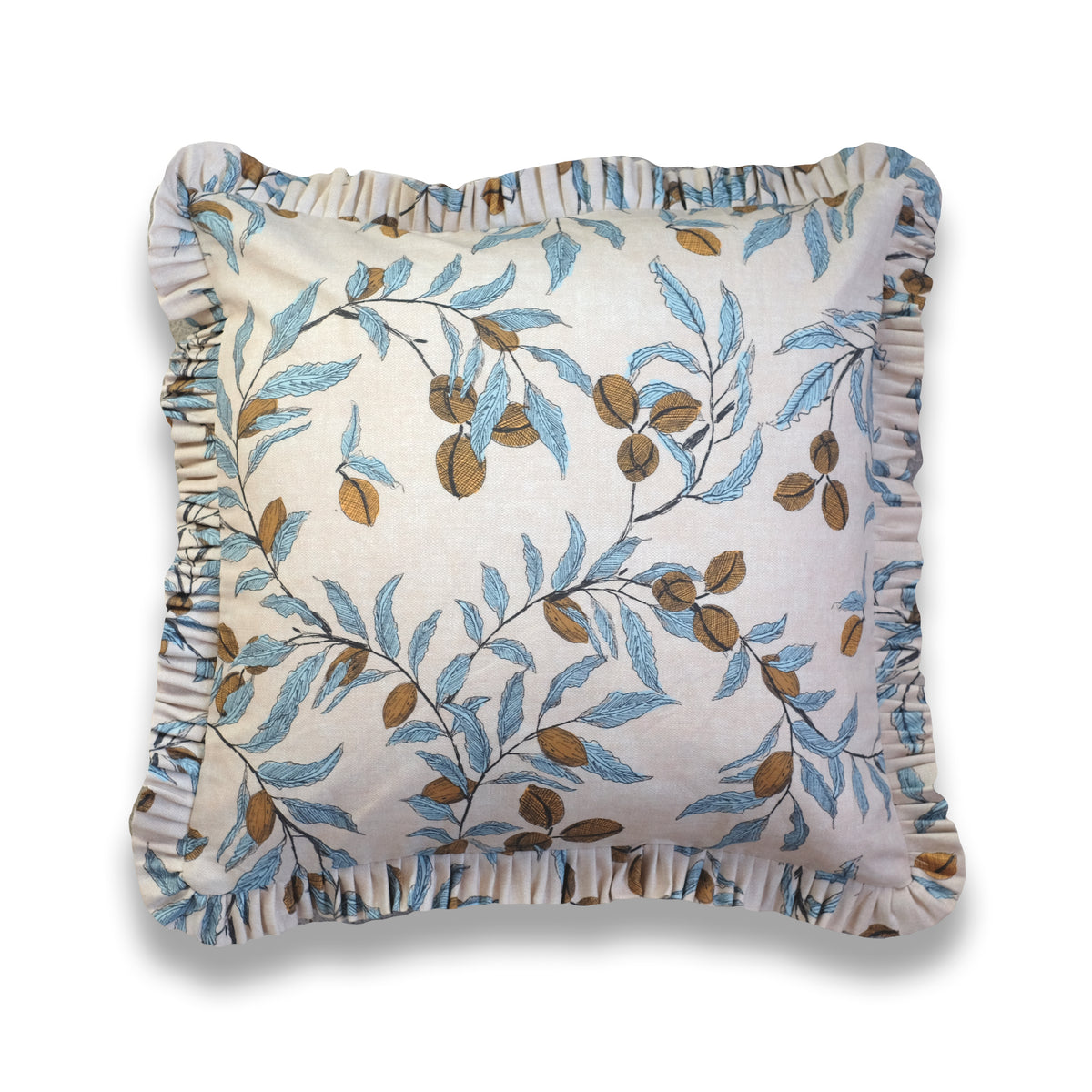 Katherine - Pecan Ruffle Pillow