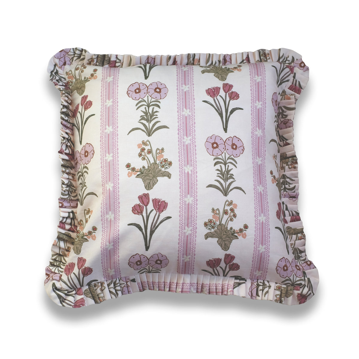 Virginia - Heather Ruffle Pillow